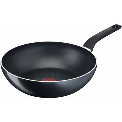 Сковорода ВОК Tefal Start&Cook, 28 см, алюминий, бакелит, чёрный Изображение
