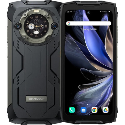 Смартфон Blackview BV9300 Pro 12/256 ГБ, 15080 мАг, чорний, IP68 Зображення
