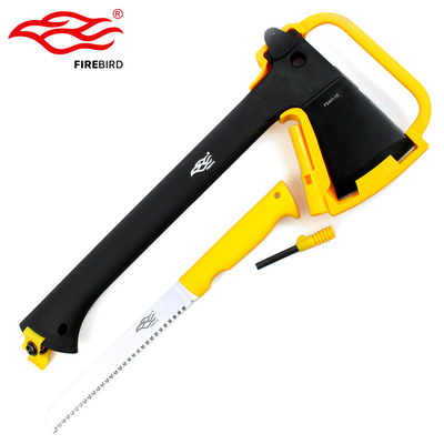 Сокира Firebird FSA01-YE з пилкою та кресалом, 8 см леза, 943 г Зображення