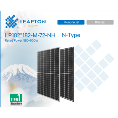 Фотомодуль Leapton LP182x182-M-72-NH-580W Mono TopCon Зображення