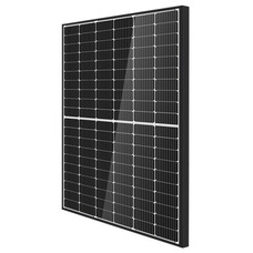 Сонячна панель LEAPTON LP182x182-M-60-NH-500W/BF-BI, біфасіальна, монокристалічна, чорна рама Зображення