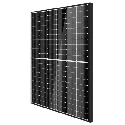 Сонячна панель LEAPTON LP182x182-M-60-NH-500W/BF-BI, біфасіальна, монокристалічна, чорна рама Зображення