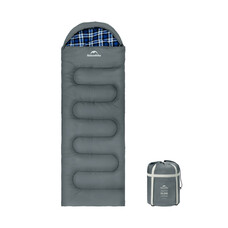 Спальный мешок Naturehike Clear Sky CNK2450WS042 с капюшоном, серый, 220x80 см Изображение