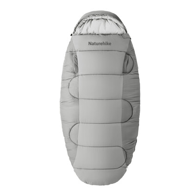 Спальний мішок Naturehike PS200 CNK2350WS026 овальний, сірий, штучна бавовна, 220х95 см Зображення