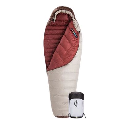 Спальный мешок Naturehike Snowbird NH20YD001 L 380 г пуха, коричневый Изображение