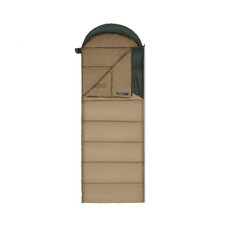 Спальный мешок Naturehike Sunny Day PL02 U350 с капюшоном, 6°C, 190+30x80 см, полиэстер, коричнево-зелёный Изображение