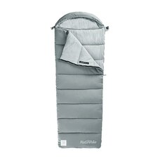 Спальник Naturehike M400 NH20MSD02 зимовий з капюшоном 1°C, сірий Зображення