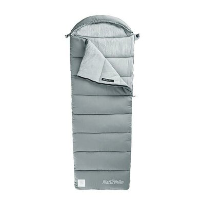 Спальник Naturehike M400 NH20MSD02 зимовий з капюшоном 1°C, сірий Зображення