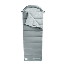 Спальник Naturehike M400 NH20MSD02 з капюшоном 220×80 см, 1°C, сірий Зображення