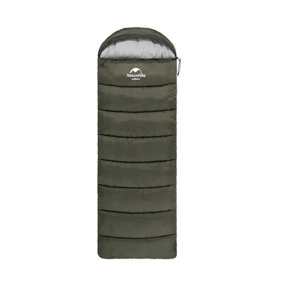 Спальник Naturehike U250S NH20MSD07 з капюшоном 0°C темно-зелений Зображення