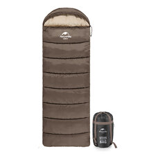 Спальный мешок с капюшоном Naturehike U350 NH20MSD07 1°C коричневый Изображение