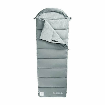 Спальник з капюшоном Naturehike M400 NH20MSD02 (1°C) правий, сірий Зображення