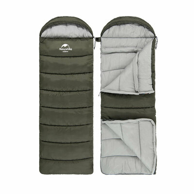 Спальник с капюшоном Naturehike U350 NH20MSD07 Hollow Cotton зеленый Изображение