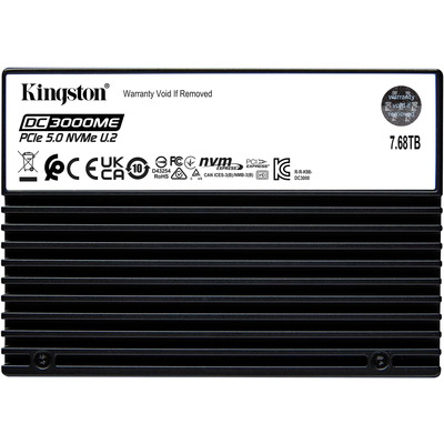 SSD накопитель Kingston DC3000M Enterprise 7680GB U.2, гарантия 60 месяцев SSD накопитель Kingston DC3000M Enterprise 7680GB U.2, гарантия 60 месяцев Изображение
