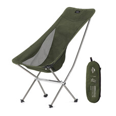Стілець складаний Naturehike YL06 NH18Y060-Z з високою спинкою зелений Зображення