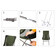 Стілець складаний Naturehike YL06 NH18Y060-Z з високою спинкою зелений Зображення
