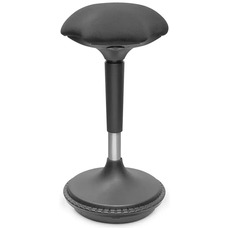 Стілець Digitus Ergonomic Standing Chair чорний, регулювання по висоті, газ-ліфт, обертання 360° Зображення
