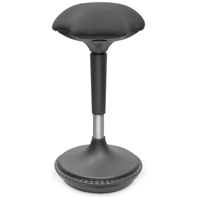 Стілець Digitus Ergonomic Standing Chair чорний, регулювання по висоті, газ-ліфт, обертання 360° Зображення