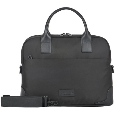 Сумка Tucano Fine 13/14 для ноутбука, чорна, нейлон та шкіра Сумка Tucano Fine 13/14 для ноутбука, чорна, нейлон та шкіра Зображення