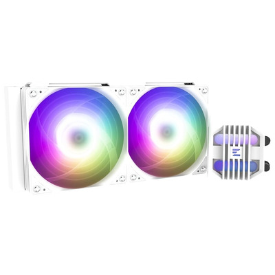 Система рідинного охолодження Zalman Alpha 2SE A24 ARGB 2x120мм, TDP 320W, білий Зображення