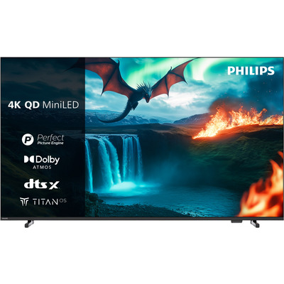 Телевізор Philips 65MLED820/12 MiniLED 65 дюймів 4K Titan OS чорний Зображення