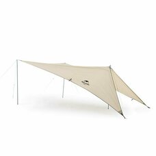 Тент для кемпінгу Naturehike NH21TM001 590x340 см золотий 3 стійки Зображення