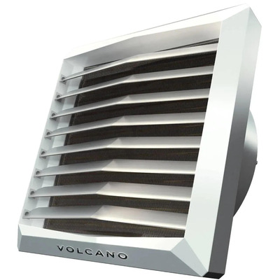 Тепловентилятор водяний Euroheat Volcano VR1 білий AC-двигун 5-30 кВт 5300 м³/год IP54 Зображення
