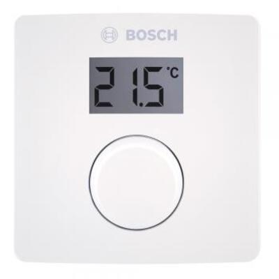 Комнатный терморегулятор Bosch CR10 механический с ЖК-дисплеем 5–30°C Изображение