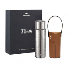 Термос Naturehike CNK230CF012 титановий 600 мл із чохлом Зображення