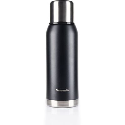 Термос Naturehike Q-9H NH19SJ010 1 л из нержавеющей стали, черный Изображение