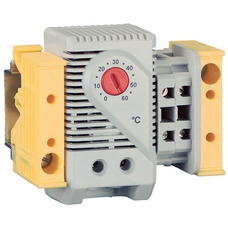 Термостат ZPAS WN-0201-01-00-000/A розмикаючий для DIN-рейки 220V 6А Зображення