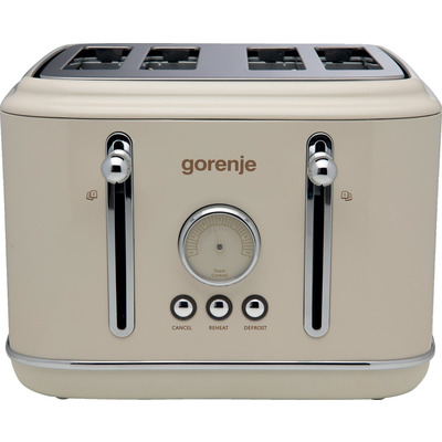 Тостер Gorenje T2300CLIN, 4 отделения, 950Вт, бежевый Изображение