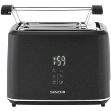 Тостер Sencor STS0600BK сенсорный, 1080 Вт, черный, LED-дисплей Изображение