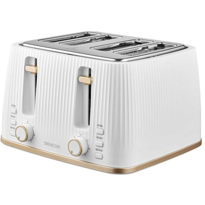 Тостер Sencor STS7540WH 4-слотовий 1860 Вт білий, підігрів, розморожування Зображення