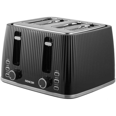 Тостер Sencor STS7541BK 4-слотовий, 1860 Вт, чорний пластик Зображення