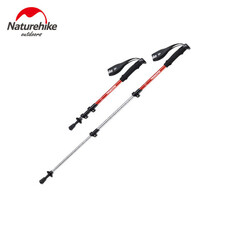 Треккинговая палка Naturehike 6061 AL NH17D001-Z 3-секционная, алюминий, красная, 50-100 см Изображение