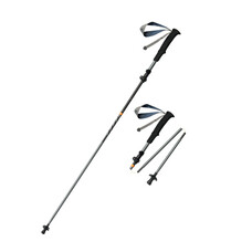 Трекінгова палиця Naturehike CNK2450DS013, карбон і алюміній, 103-120 см, чорна Зображення