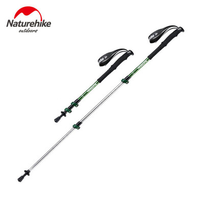 Трекінгова палиця Naturehike 6061 AL NH17D001-Z, 3-секційна, 57-120 см, алюміній, зелена Зображення
