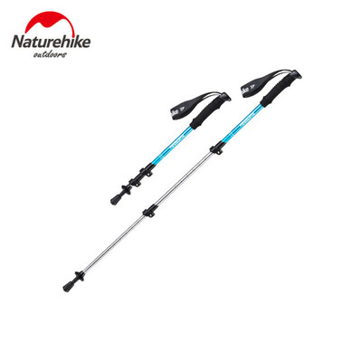 Трекінгова палиця Naturehike Boy 6061 AL NH17D001-Z, алюміній, 3-секційна, 50-100 см, блакитна Зображення