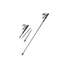 Трекінгова палиця Naturehike CNK2450DS017 130 см, карбон, чорна Зображення