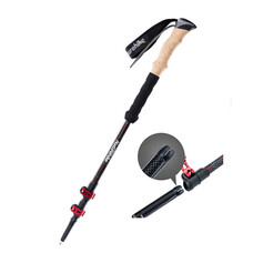 Трекінгова палиця Naturehike NH20DS003 62-135 см чорний/червоний Зображення
