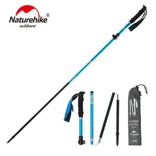 Трекінгові палиці Naturehike NH17D009-Z алюмінієві 115-135 см блакитні Зображення