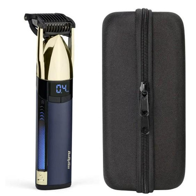 Триммер BaByliss Super-X Metal Series Navy&Gold Edition для бороды, усов и головы, сталь, 0.4–5 мм, LCD, аккумулятор, сине-золотой Триммер BaByliss Super-X Metal Series Navy&Gold Edition для бороды, усов и головы, сталь, 0.4–5 мм, LCD, аккумулятор, сине-золотой Изображение