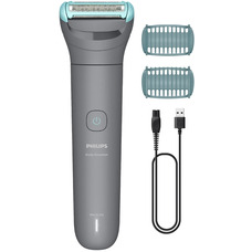Тример для тіла Philips Series 3000 BG3480/15, водонепроникний, 2 насадки, сталь Зображення