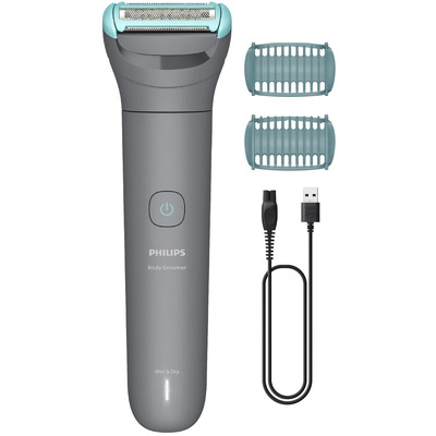 Тример для тіла Philips Series 3000 BG3480/15, водонепроникний, 2 насадки, сталь Зображення