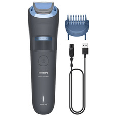 Тример для бороди Philips Series 3000 BT3617/15, акумуляторний, 20 довжин, синій Зображення