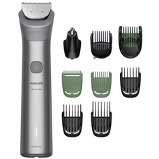Триммер Philips Series 5000 MG5931/15, 10-в-1, аккумуляторный, сталь, серый Изображение
