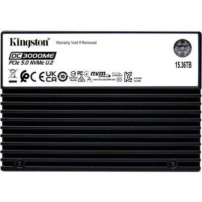 Твердотільний накопичувач Kingston DC3000M 15.36 ТБ U.2 PCIe Gen5 x4 для серверів Зображення