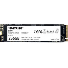 Твердотільний накопичувач Patriot P300 M.2 256GB PCIe 3.0, внутрішній Зображення