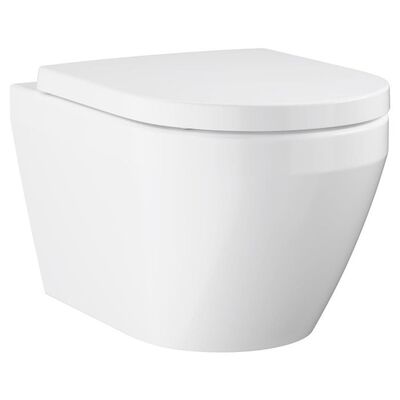 Унітаз Grohe Euro Ceramic настінний, без обідка, гіпергладка кераміка, альпійський білий Зображення